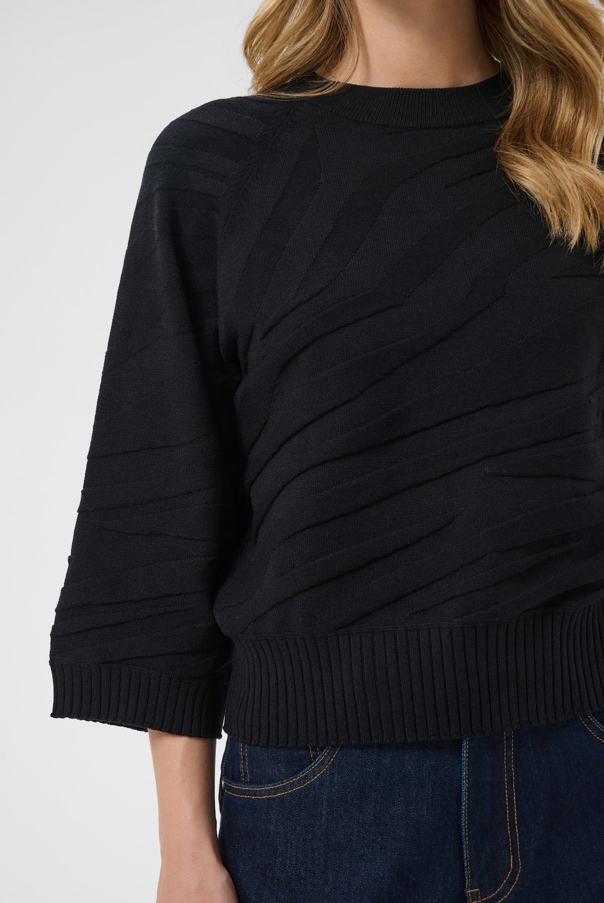 CRDela Knit Pullover Pitch Black - 100120 - 10615364