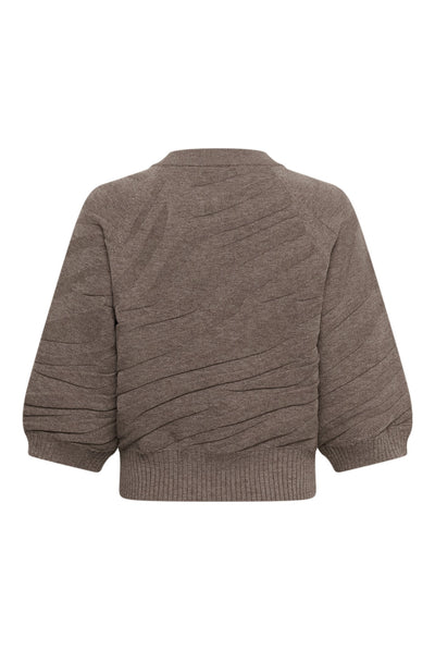CRDela Knit Pullover Brown Lentil Melange - 1714091 - 10615364 Thumbnail
