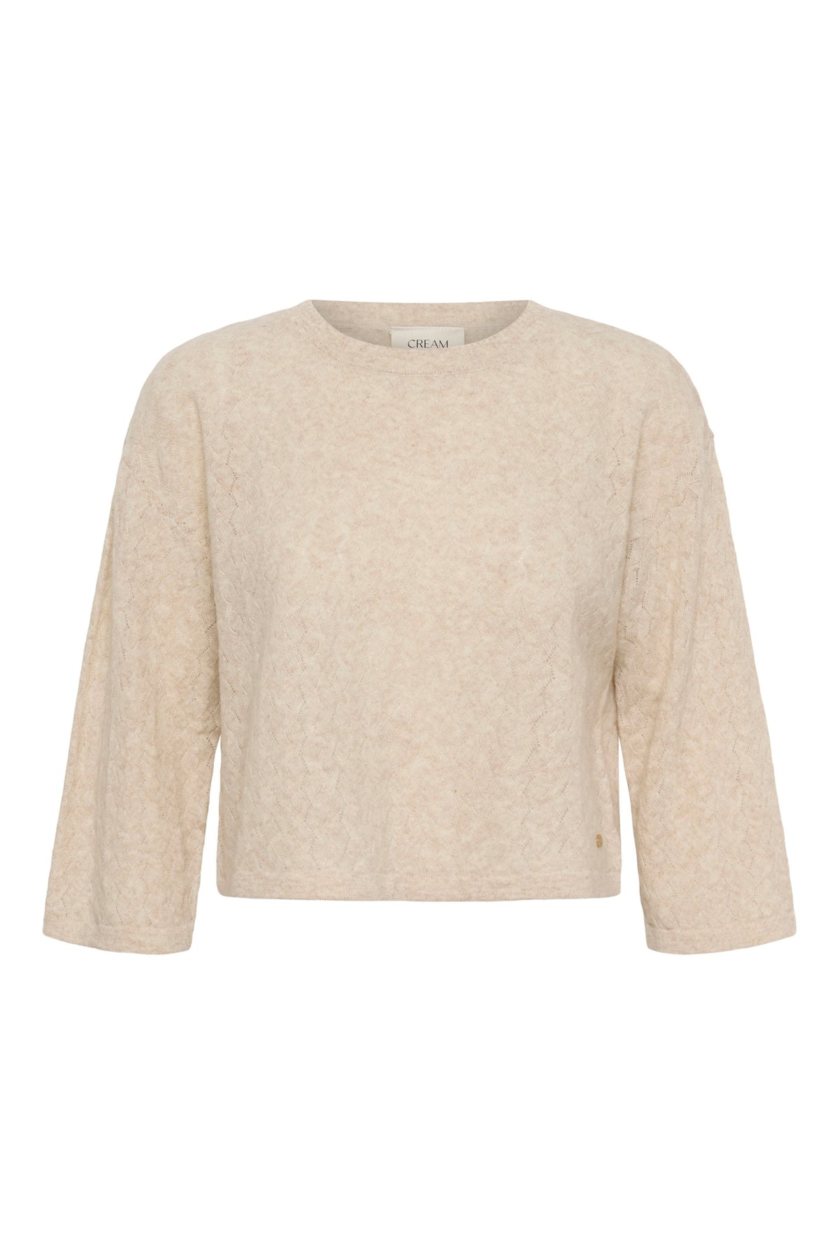 CRMela 3/4 Sleeve Pullover Oat melange - 100232 - 10615365