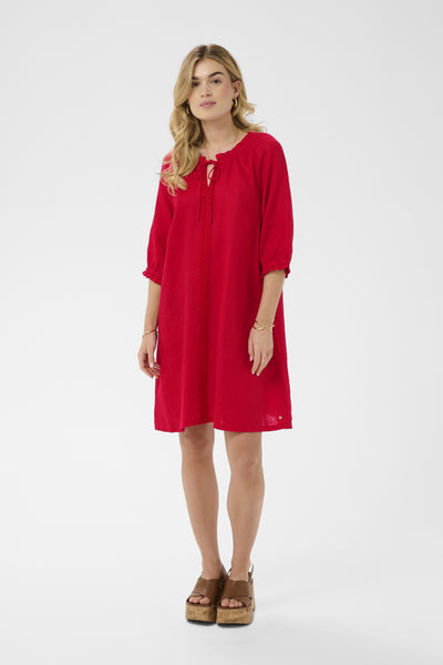 CRBellis Lace Dress Short High Risk Red - 181763 - 10615409 Thumbnail