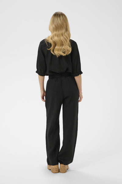 CRBellis Linen Pant Pitch Black - 100120 - 10615410 Thumbnail