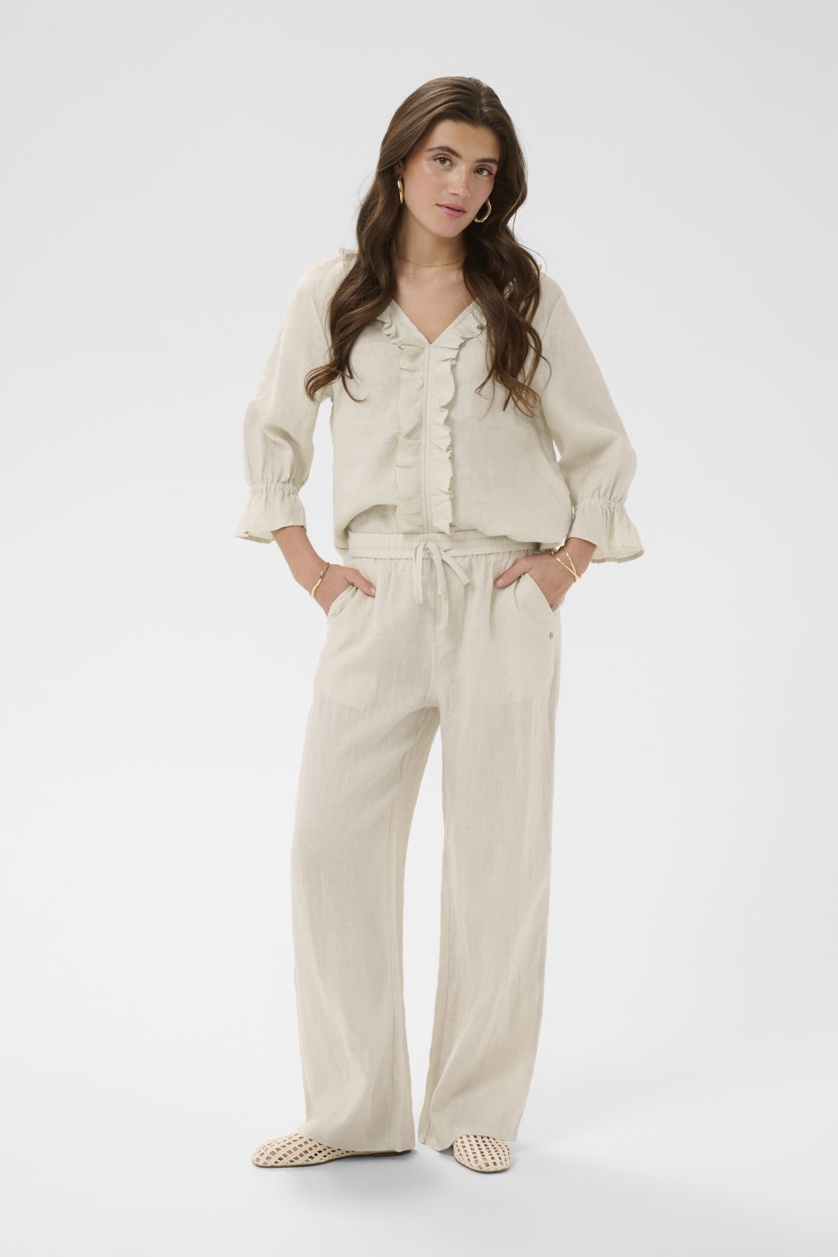 CRBellis Linen Pant Crispy Sand - 104537 - 10615410