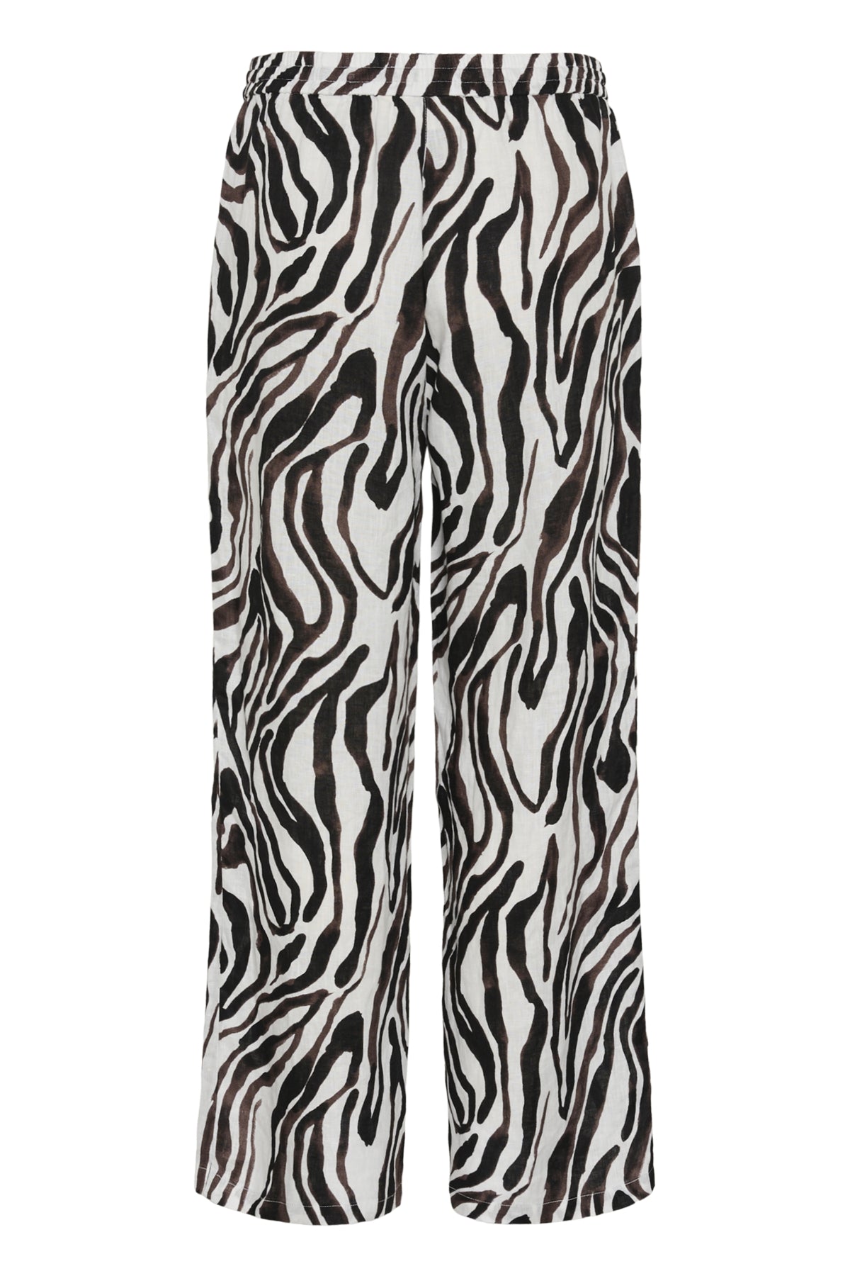 CRBellis Linen Pant Black White Animal - 109051 - 10615410