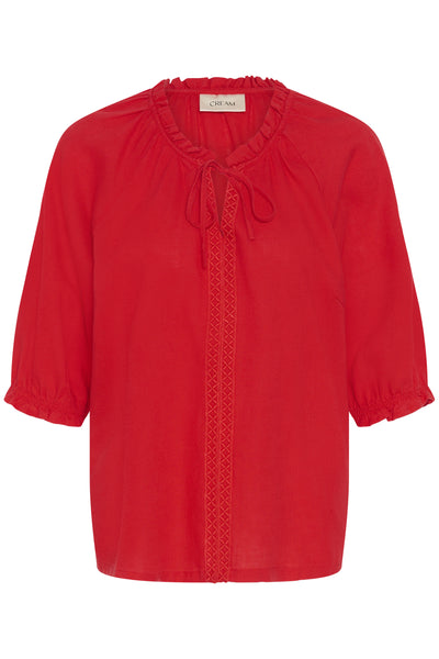 CRBirgit Lace Blouse High Risk Red - 181763 - 10615411 Thumbnail