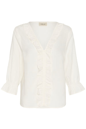 CRBirgit Frill Blouse Snow White - 110602 - 10615412