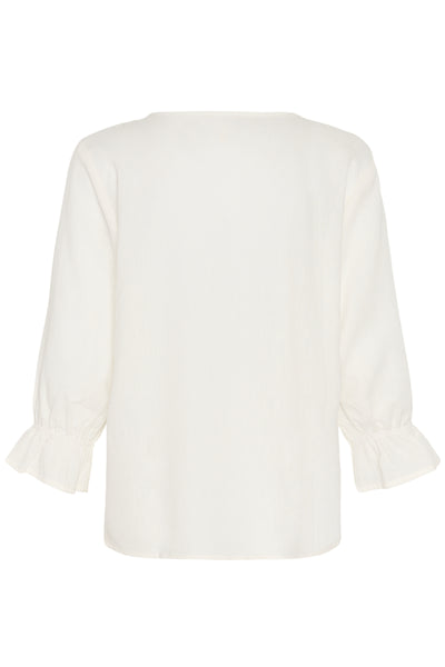 CRBirgit Frill Blouse Snow White - 110602 - 10615412 Thumbnail