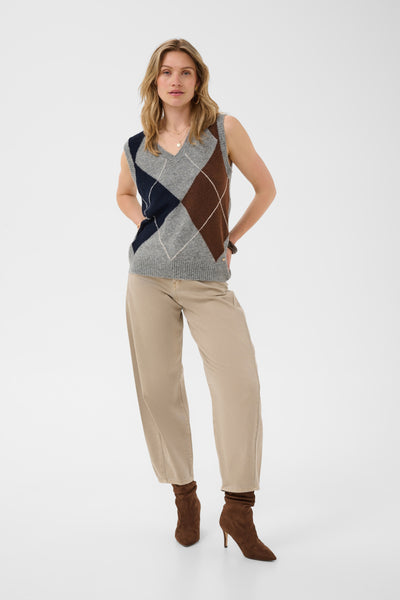 CRHope Knit Slipover Grey Melange - 100391 - 10615446 Thumbnail