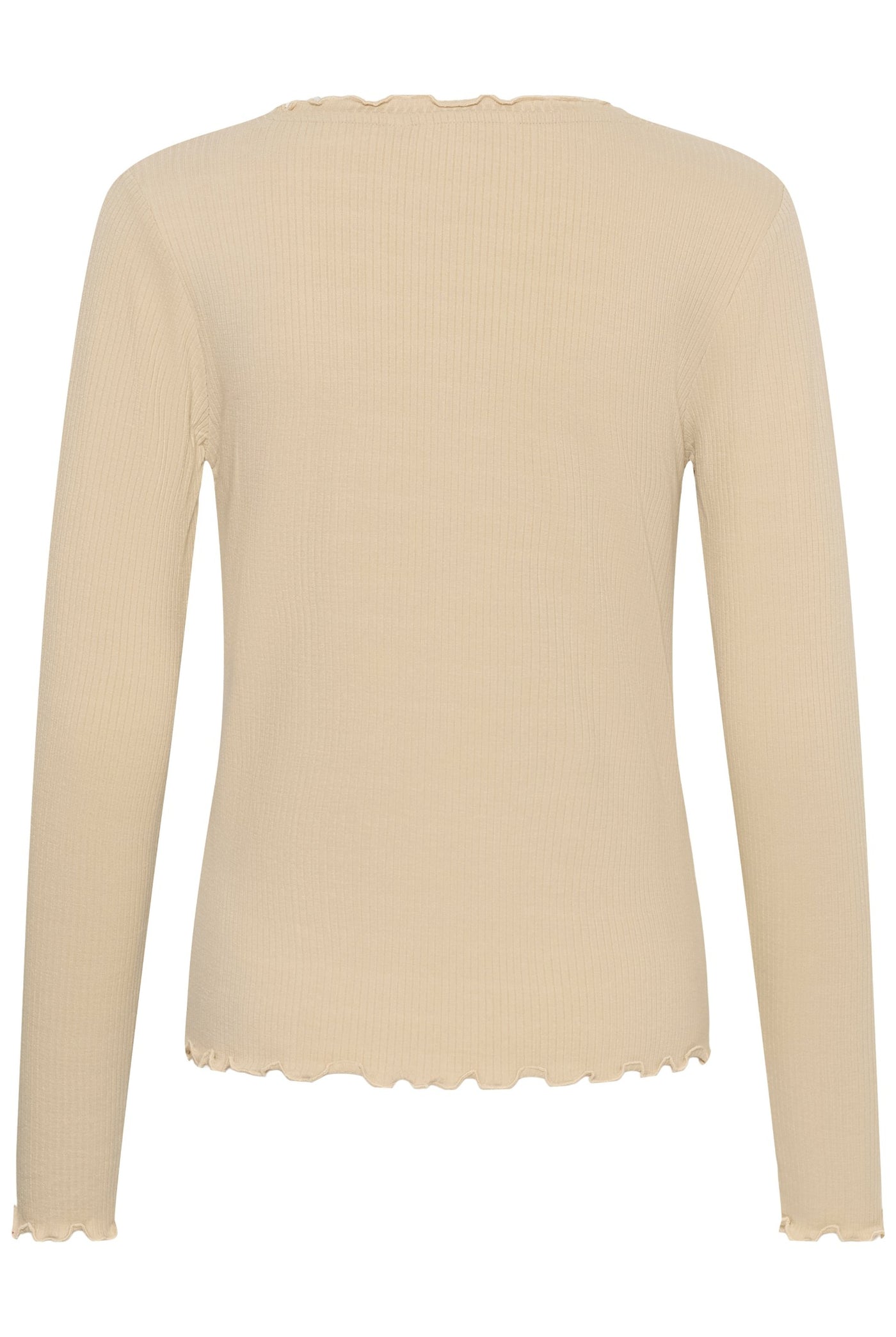 CRRibba LS V-neck Tshirt Oatmeal - 130401 - 10615480