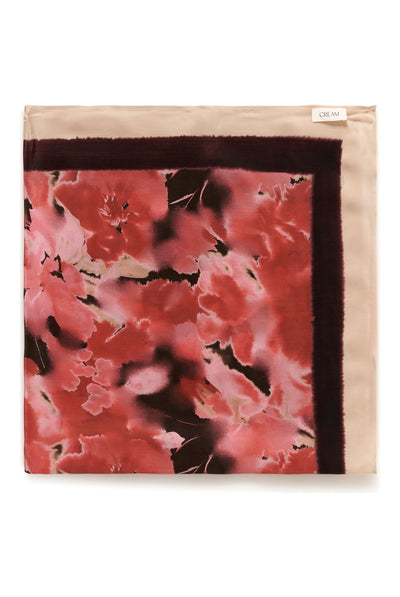 CRAshli Scarf Red Flower - 110075 - 10615495 Thumbnail