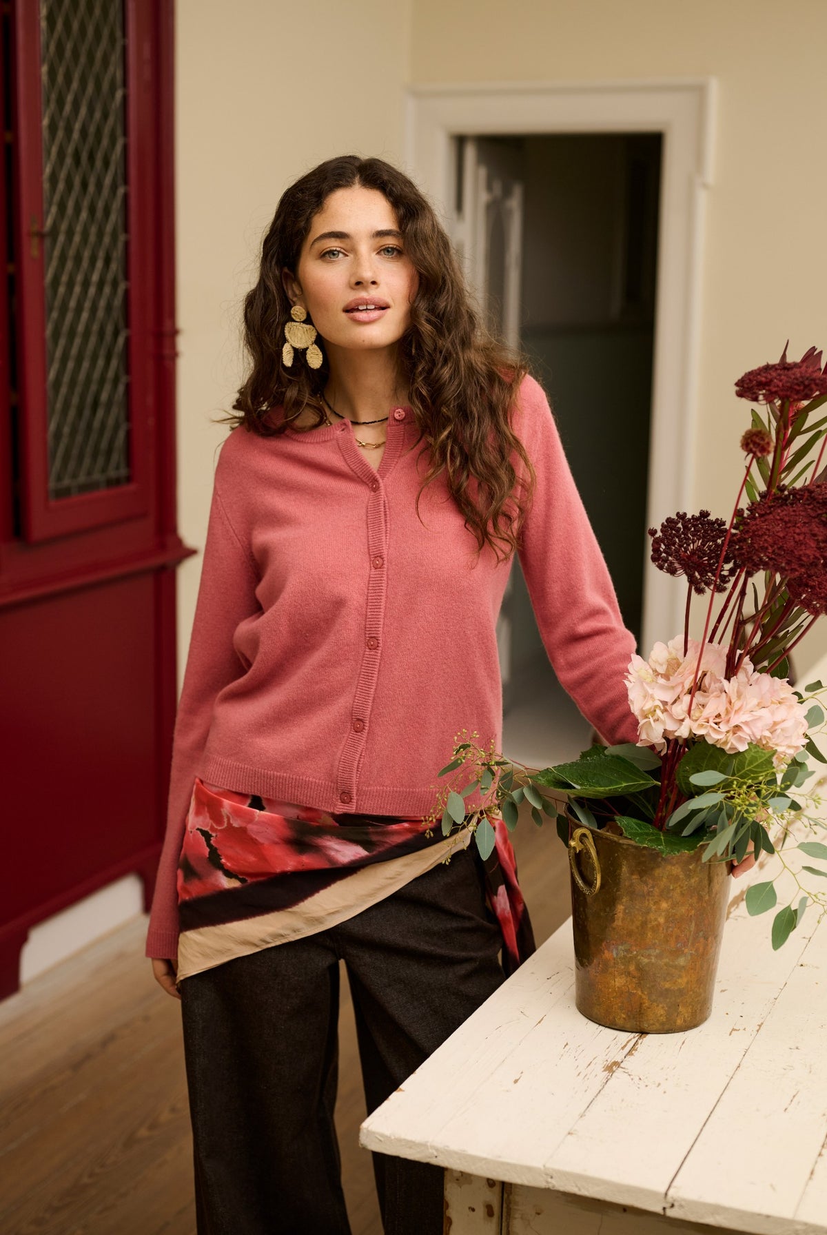 CRAshli Scarf Red Flower - 110075 - 10615495