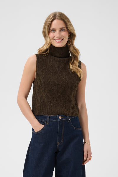 CRElsie Knit Slipover Java - 191016 - 10615533 Thumbnail