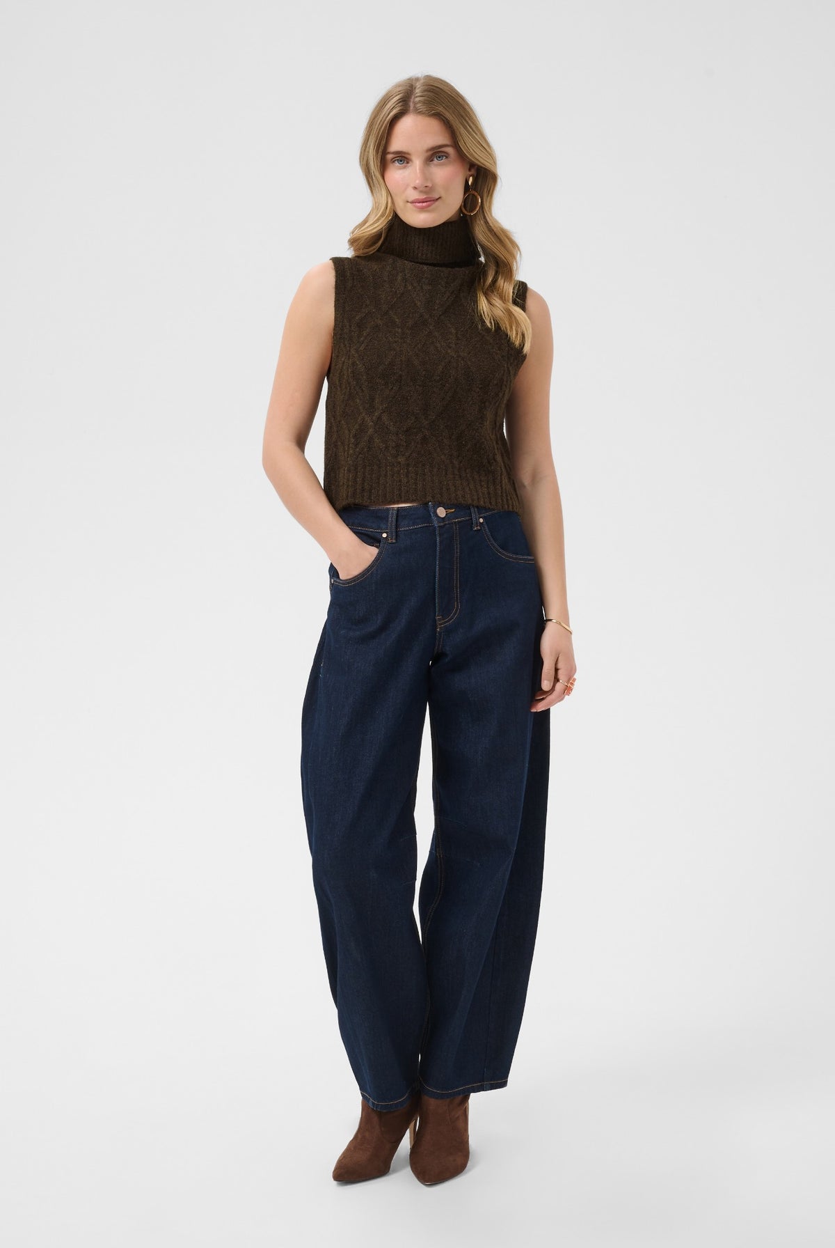 CRElsie Knit Slipover Java - 191016 - 10615533