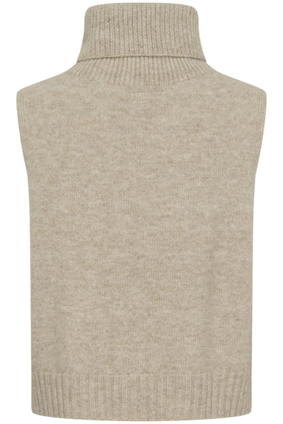 CRElsie Knit Slipover Light Brown Lentil Melange - 1 - 10615533 Thumbnail