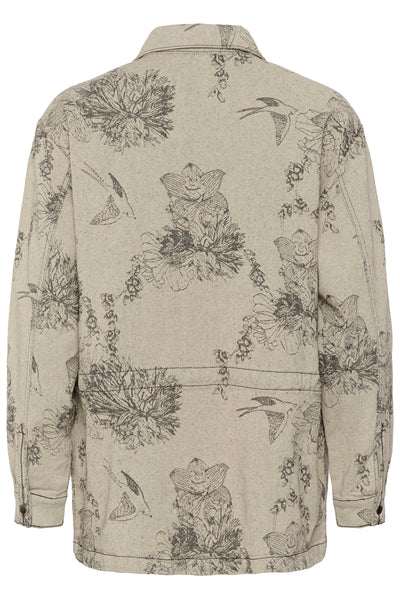 CRVatta Jacket Ecru Flower Jacquard - 109544 - 10615535 Thumbnail