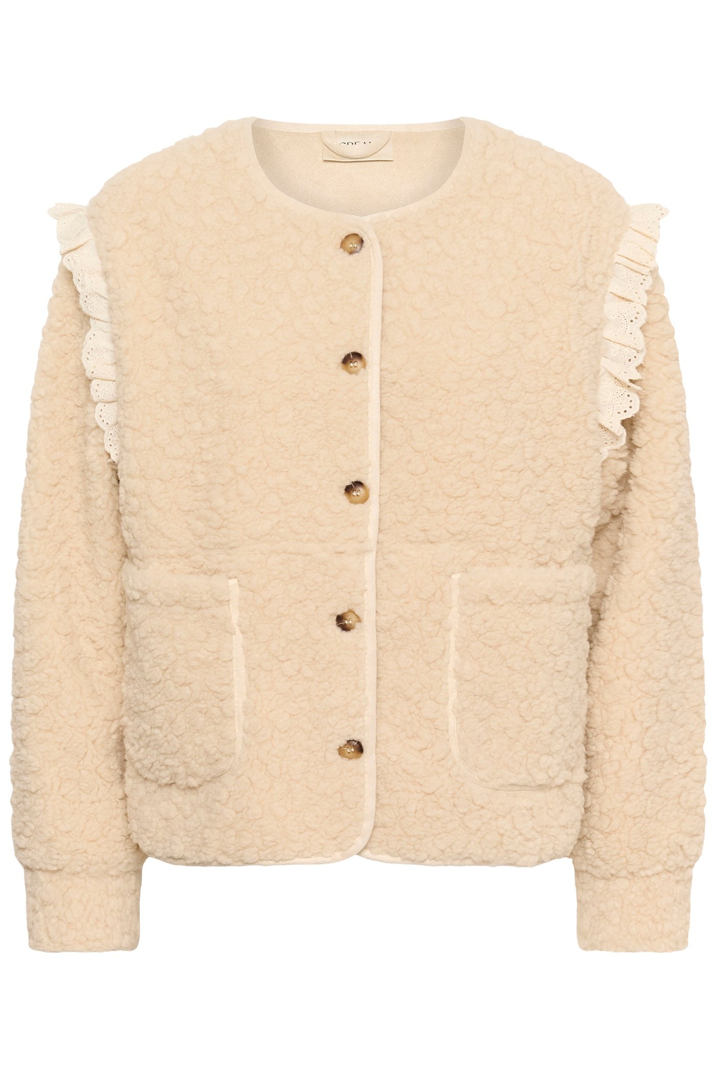 CRRana Lace Teddy Jacket Oatmeal - 130401 - 10615559