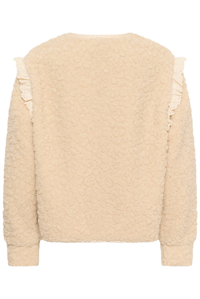 CRRana Lace Teddy Jacket Oatmeal - 130401 - 10615559 Thumbnail