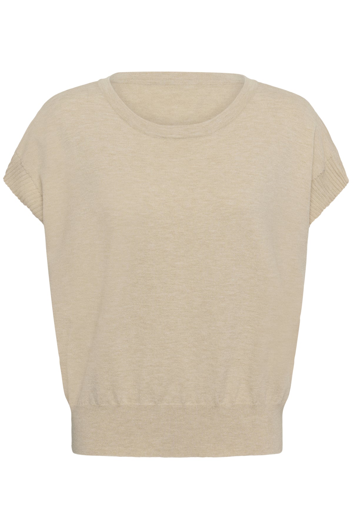 CRDela Knit Slipover Oat melange - 100232 - 10615601
