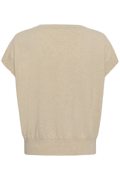 CRDela Knit Slipover Oat melange - 100232 - 10615601 Thumbnail
