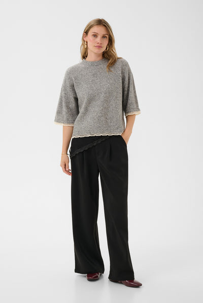 CRKibana Knit Pullover Grey Melange - 100391 - 10615619 Thumbnail