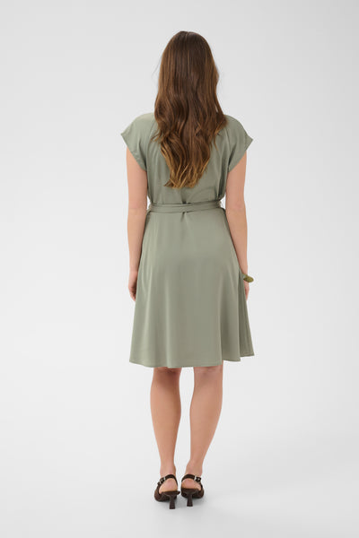 CRNorie Short Dress Deep Lichen Green - 180312 - 10615623 Thumbnail