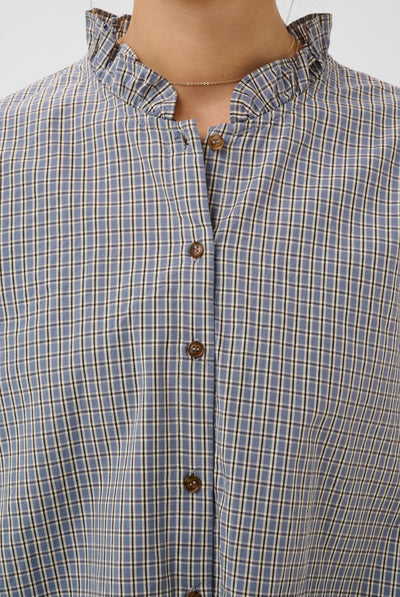 CRSyliah check blouse Blue check - 1000154 - 10615645 Thumbnail
