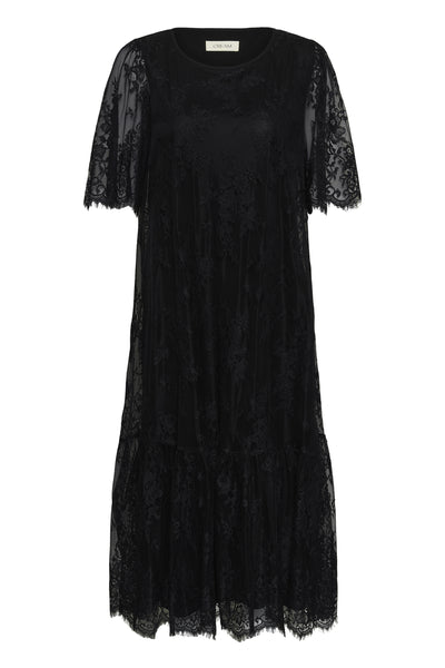 CRMira Short Sleeve Midi Dress Pitch Black - 100120 - 10615723 Thumbnail