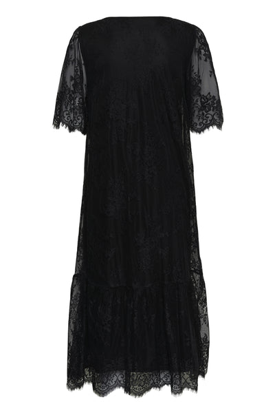 CRMira Short Sleeve Midi Dress Pitch Black - 100120 - 10615723 Thumbnail