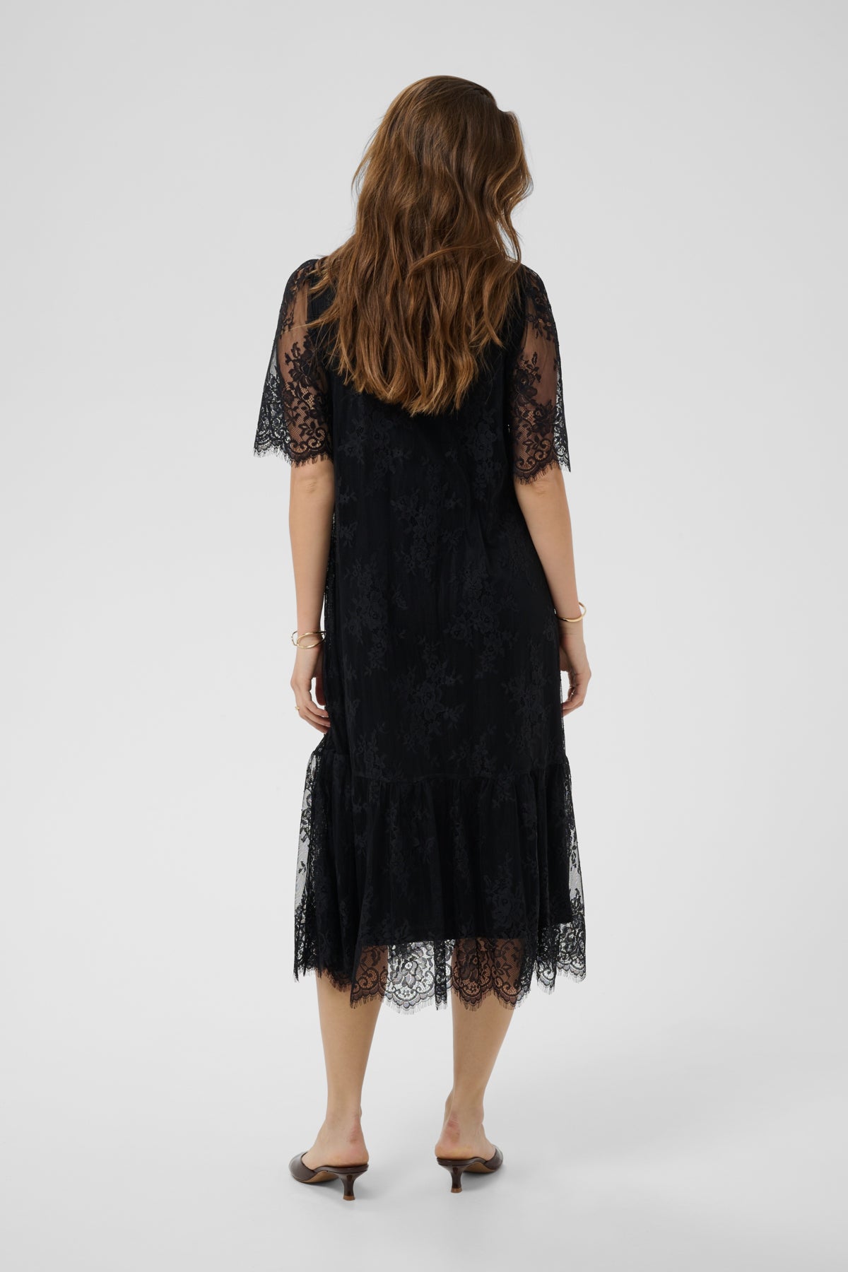 CRMira Short Sleeve Midi Dress Pitch Black - 100120 - 10615723