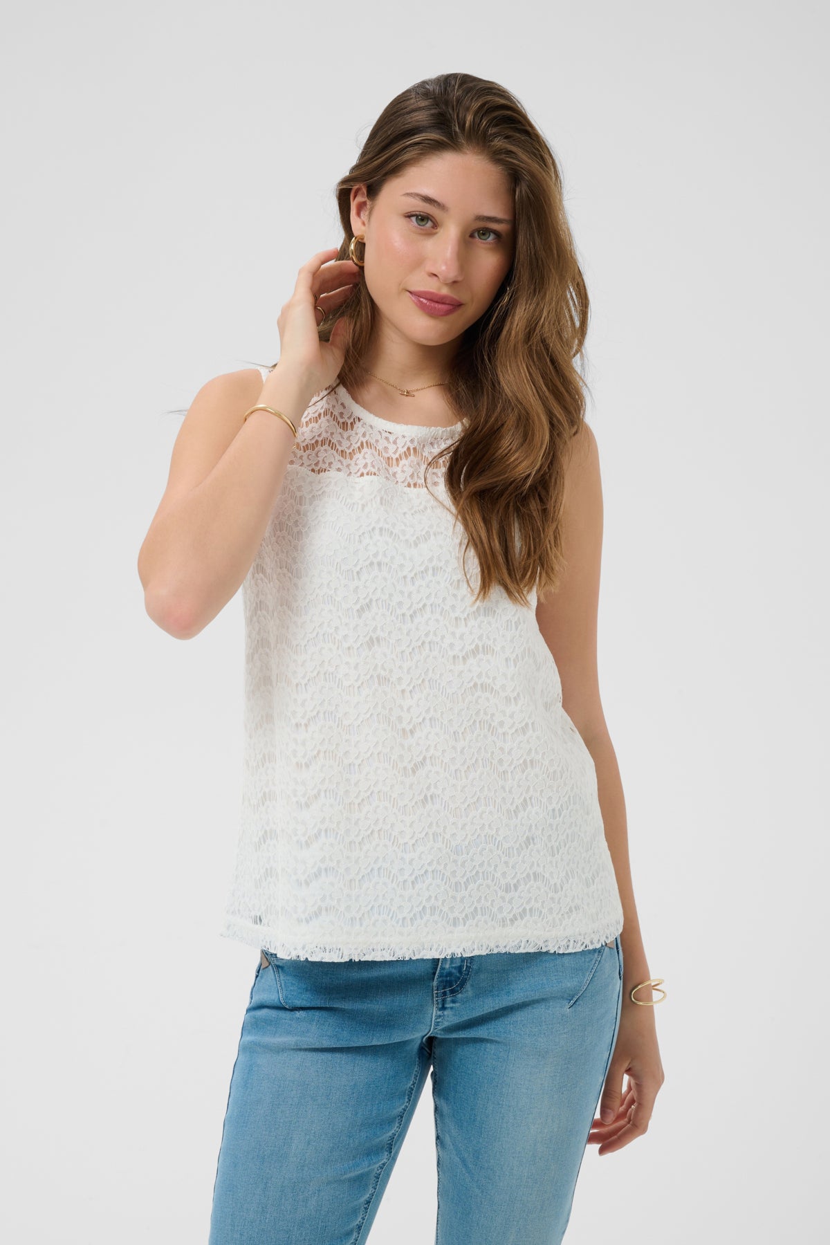 CRJuria Lace Top Snow White - 110602 - 10615752