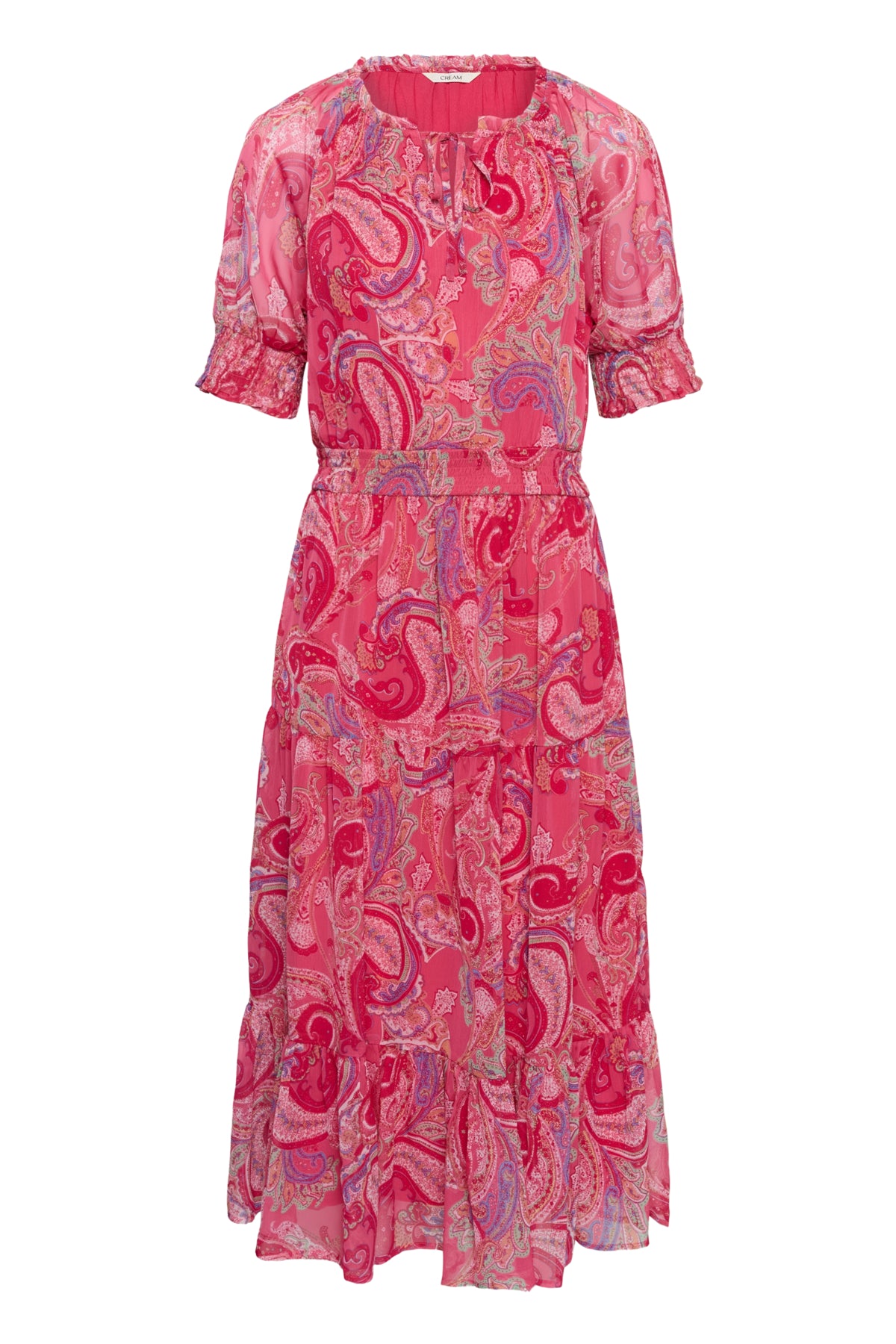 CRYuna Lucy Short Sleeve Dress pink paisley - 105417 - 10615783