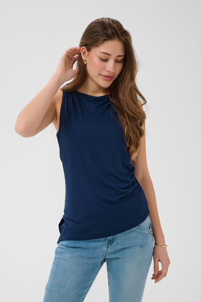 CRArmina Sleeveless Boatneck T Navy Blazer - 193923 - 10615789 Thumbnail