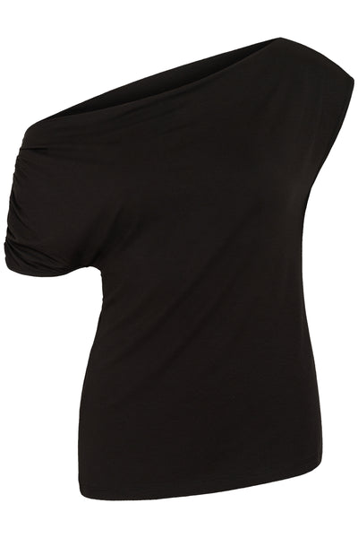 CRSonya Draped T-Shirt Pitch Black - 100120 - 10615791 Thumbnail