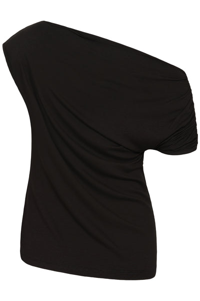 CRSonya Draped T-Shirt Pitch Black - 100120 - 10615791 Thumbnail