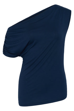 CRSonya Draped T-Shirt Navy Blazer - 193923 - 10615791