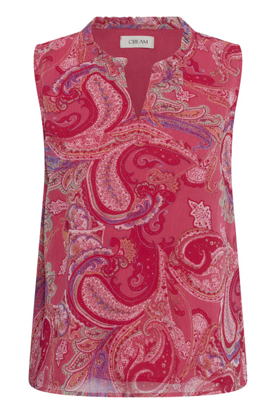 CRYuna Liselin Sleeveless Blou pink paisley - 105417 - 10615793 Thumbnail