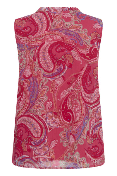 CRYuna Liselin Sleeveless Blou pink paisley - 105417 - 10615793 Thumbnail