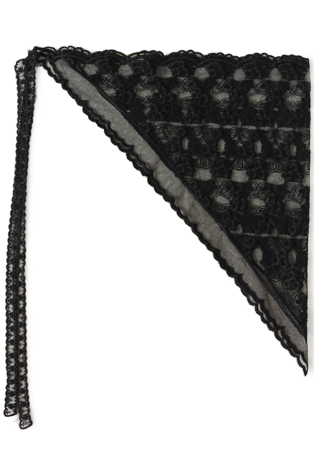 CRDove Lace Scarf Pitch Black - 100120 - 10615795