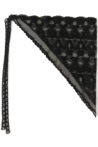 CRDove Lace Scarf Pitch Black - 100120 - 10615795 Thumbnail