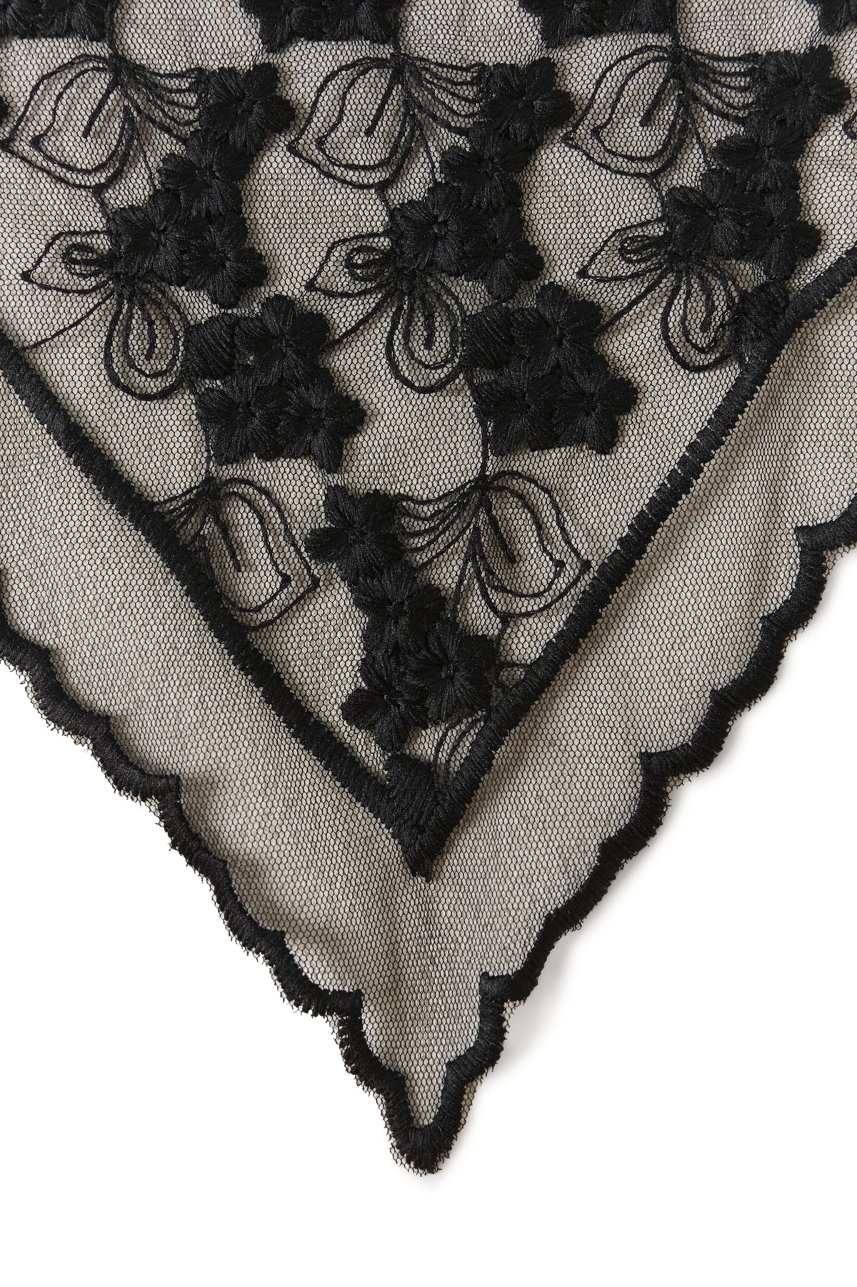 CRDove Lace Scarf Pitch Black - 100120 - 10615795