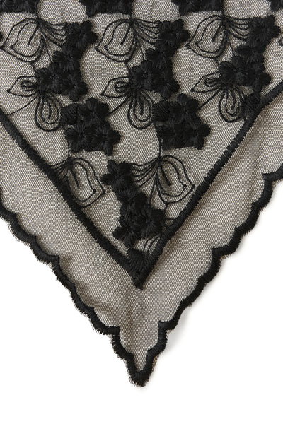 CRDove Lace Scarf Pitch Black - 100120 - 10615795 Thumbnail