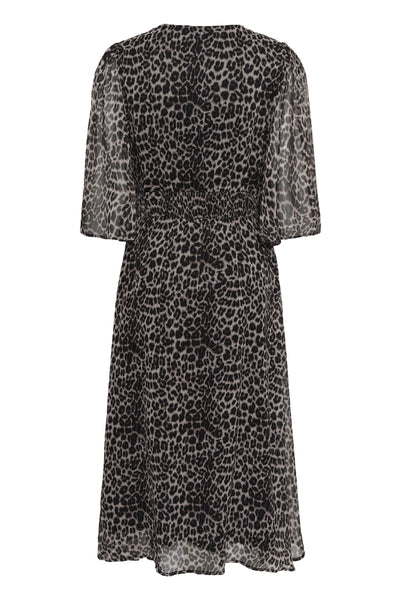 CRYuna Wrap Dress Natrual Animal Spots - 107306 - 10615802 Thumbnail