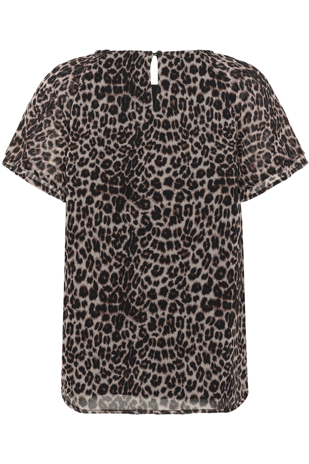 CRYuna Short Sleeve Blouse Natrual Animal Spots - 107306 - 10615803