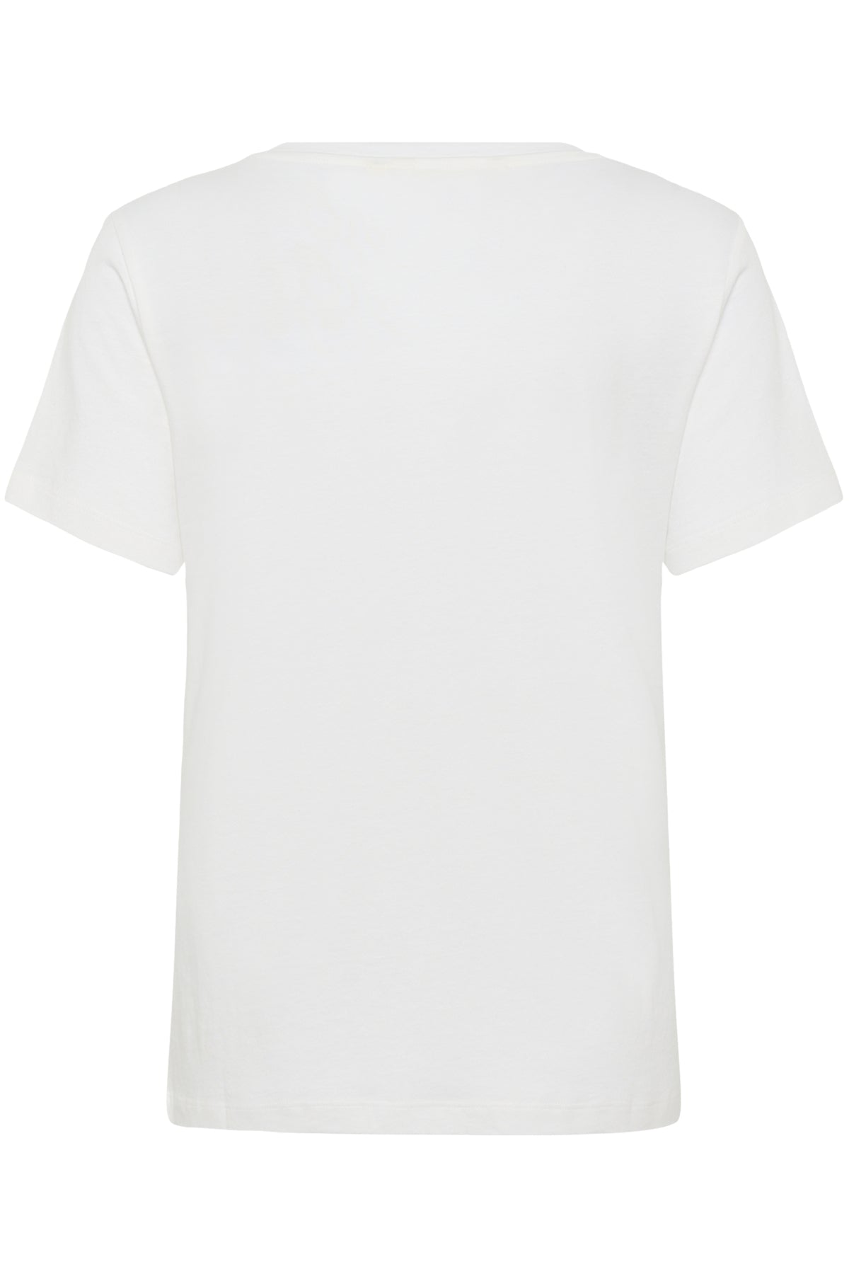 CRNeia Deep V-Neck T-Shirt Snow White - 110602 - 10615819