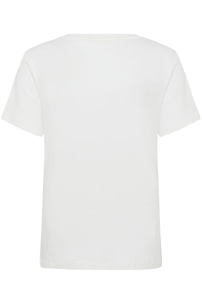 CRNeia Deep V-Neck T-Shirt Snow White - 110602 - 10615819 Thumbnail