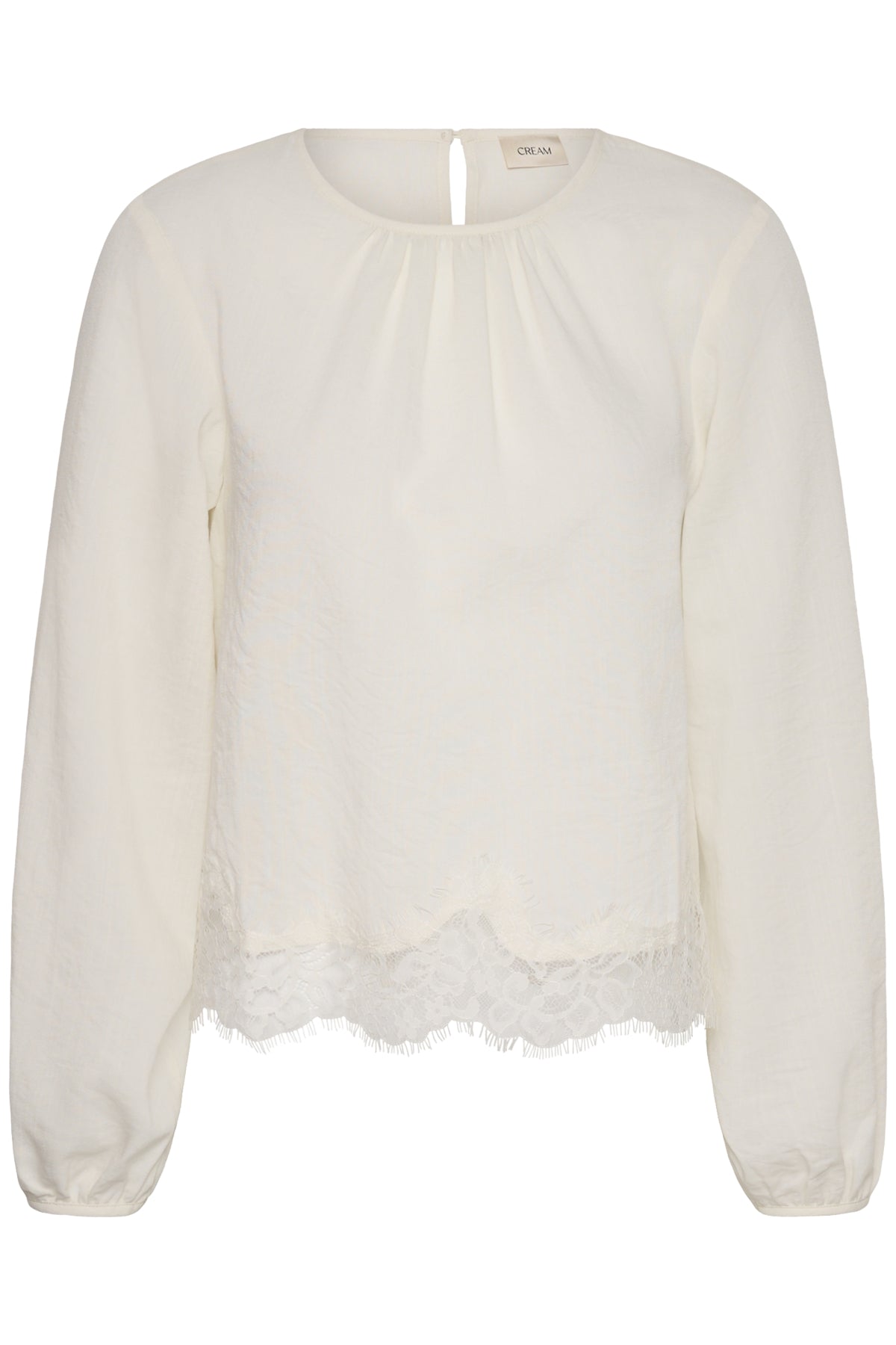 CRTamira Lace Detail Blouse Eggnog - 120601 - 10616011