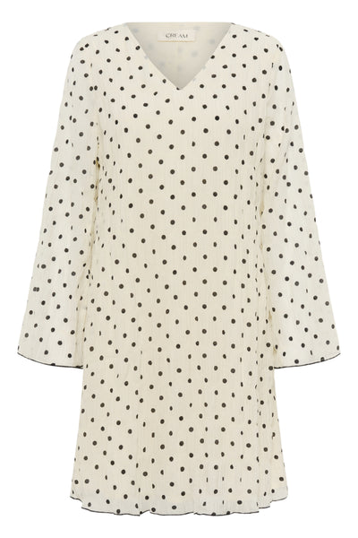 CRLonna Dress White w. Black Dot - 1000746 - 10616012 Thumbnail
