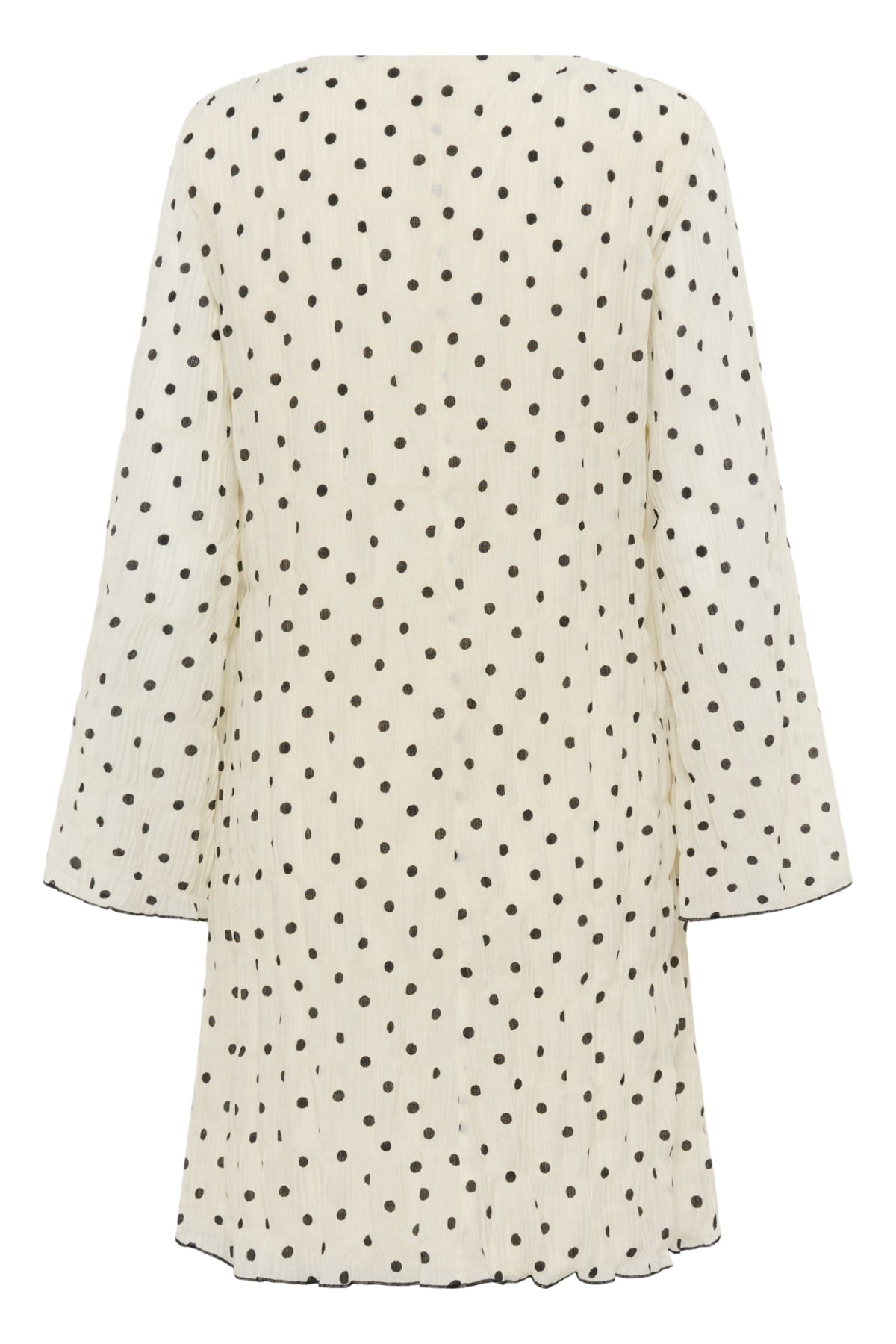 CRLonna Dress White w. Black Dot - 1000746 - 10616012