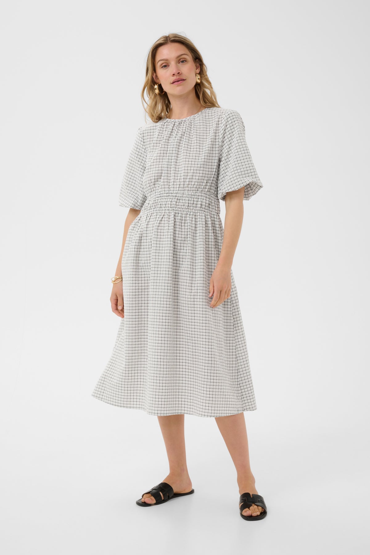 CRRinnie Dress White Black Check - 1000747 - 10616013