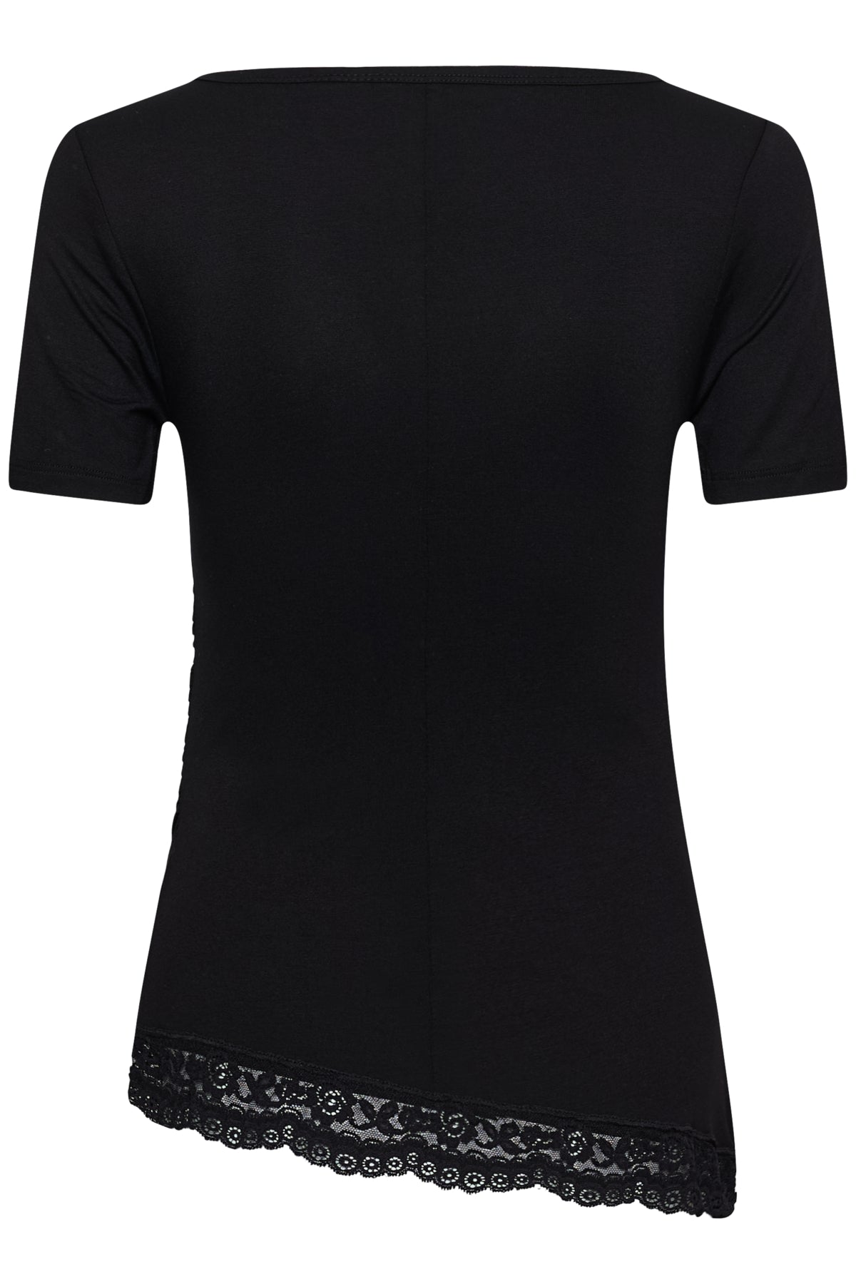 CRArmina Lace Detail T-Shirt Pitch Black - 100120 - 10616047