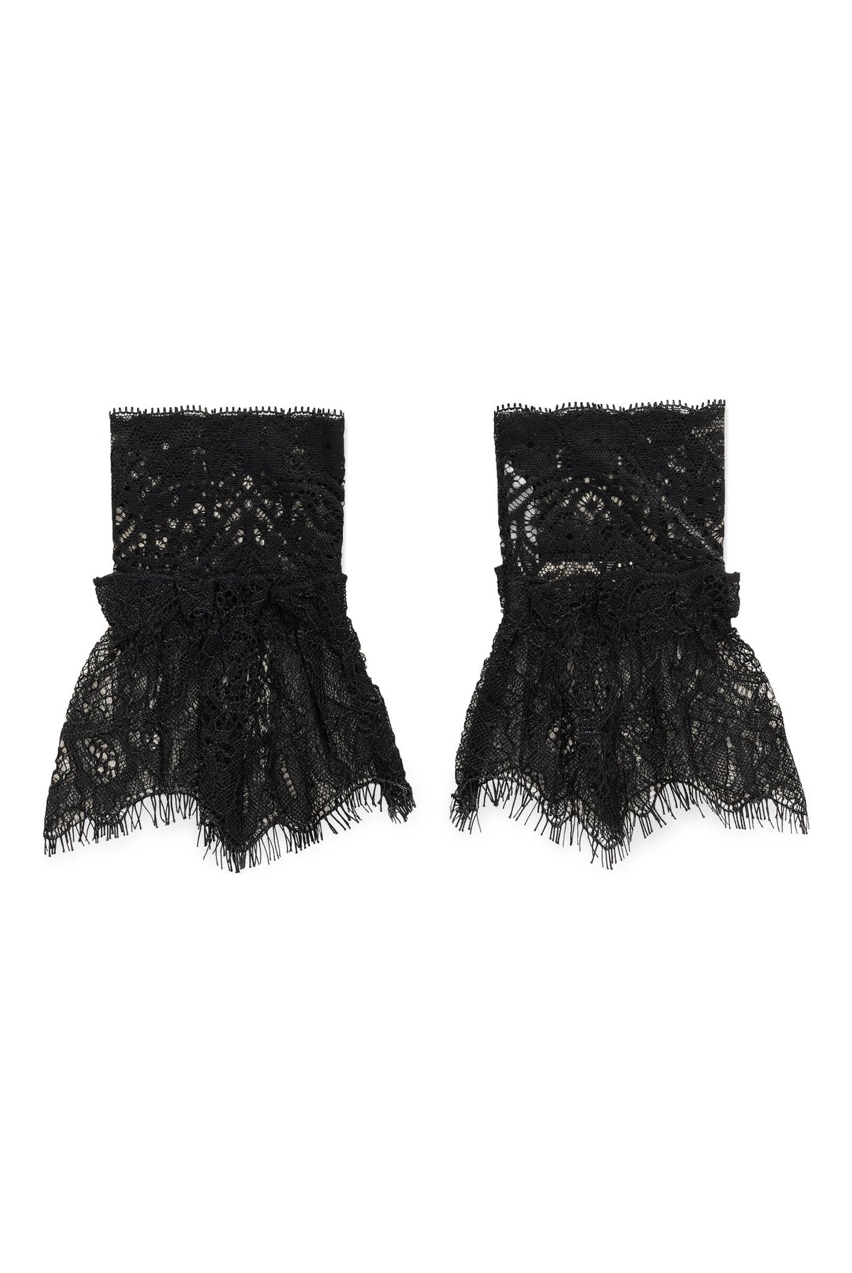 CRIrine Lace Cuffs 2 set Pitch Black/Snow White - 10907 - 10616051